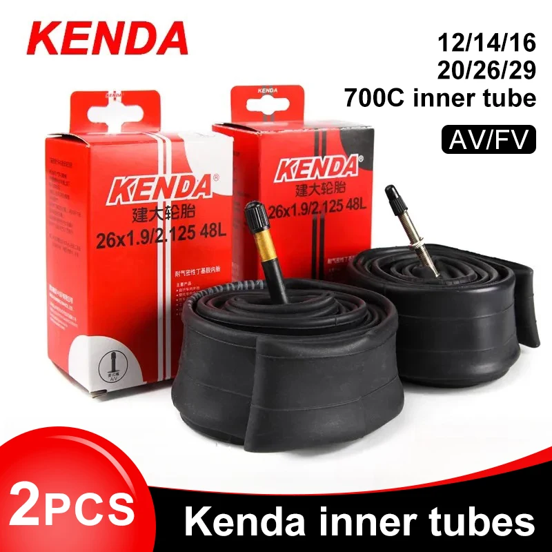 Inner Tube 700C - 2PCS KENDA Camera d'aria per bicicletta