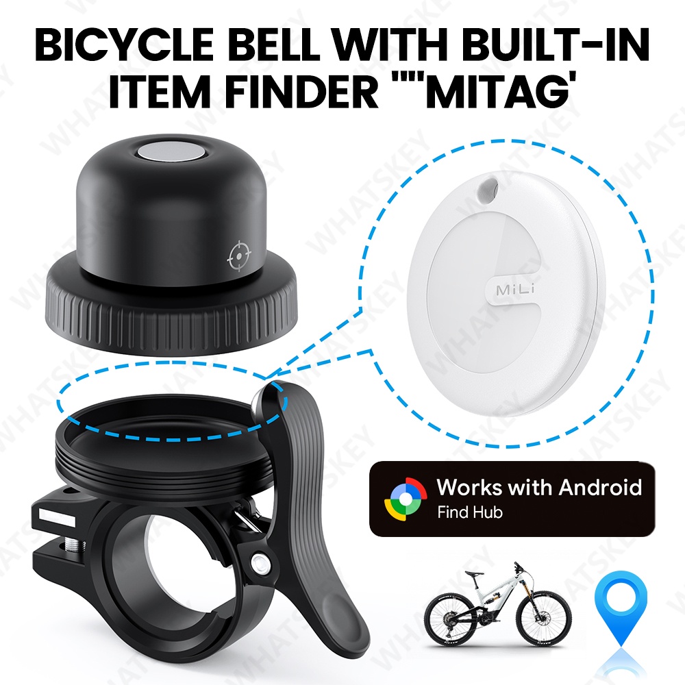 Bell Handlebar Ring - Campanello GPS per Bicicletta Google Find
